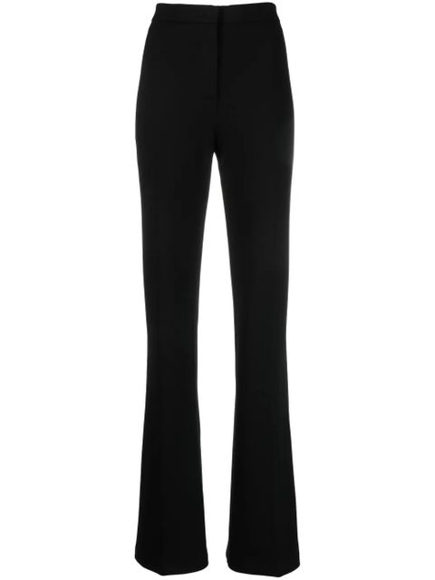 PINKO high-waisted flared crepe trousers - Black - zdjęcie produktu nr 1