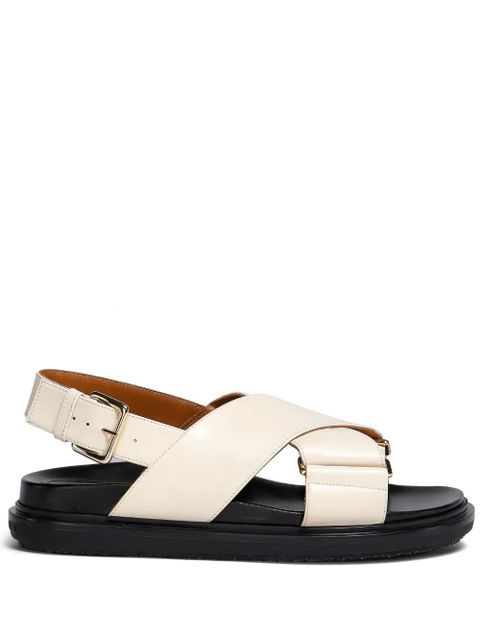 Marni Fussbet leather sandals - Neutrals - zdjęcie produktu nr 1