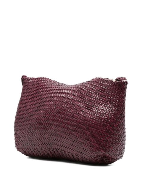 DRAGON DIFFUSION woven leather shoulder bag - Purple