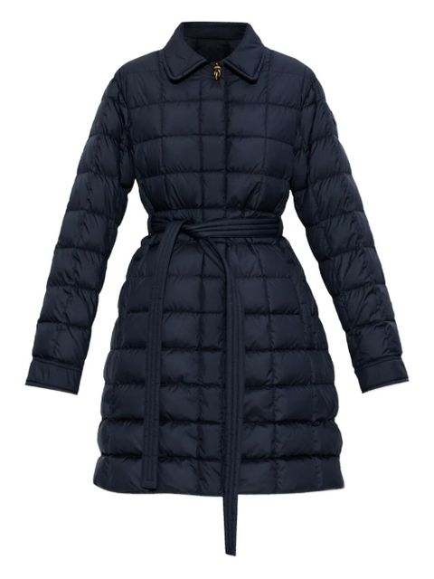 Moncler Gresillon quilted belted coat - Blue - zdjęcie produktu nr 1