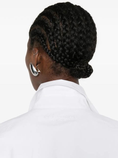 Alexander Wang gathered-detail shirt-style mini dress - White