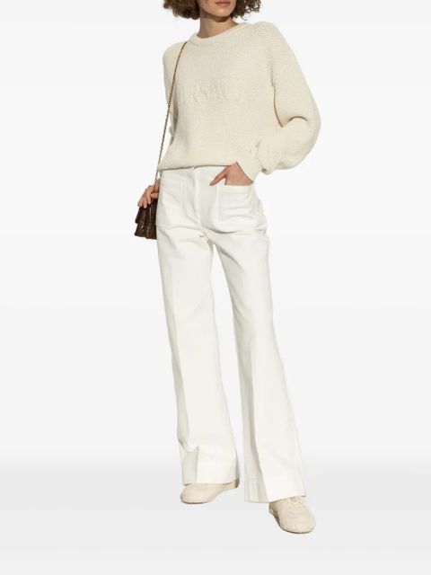 Versace suede sneakers - Neutrals