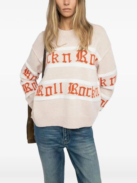 Zadig&Voltaire Markuz stripe-patterned sweater - Neutrals