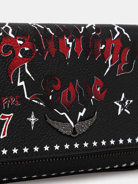 ZADIG&VOLTAIRE torebka skórzana kolor czarny LWBA04040