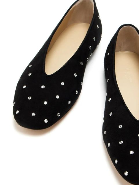Le Monde Beryl suede ballerina shoes - Black
