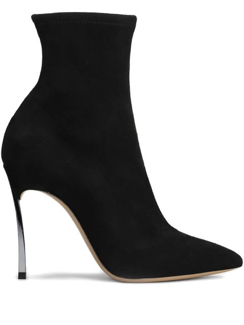 Casadei 100mm pointed boots - Black - zdjęcie produktu nr 1