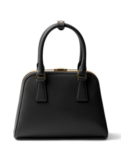 Prada Pyramid Saffiano-leather tote bag - Black