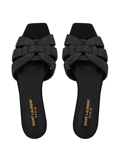Saint Laurent Tribute flat sandals - Black