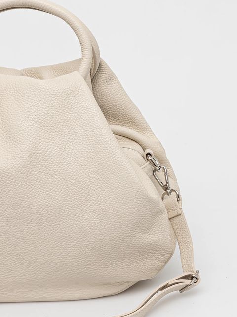 Answear.LAB torebka skórzana kolor beżowy - zdjęcie produktu nr 2