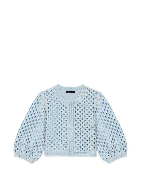 Maje openwork buttoned cardigan - Blue - zdjęcie produktu nr 1