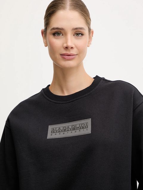Napapijri bluza B-Box damska kolor czarny z nadrukiem NP0A4HYR0411