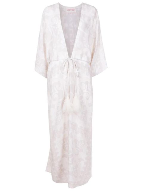 Valentino Garavani geometric-print beach cover-up - Neutrals - zdjęcie produktu nr 1