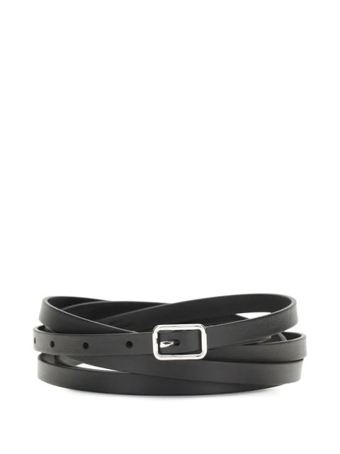 Givenchy double-buckle leather belt - Black - zdjęcie produktu nr 1