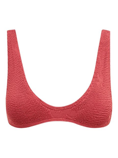 Bond-eye palm-print scout bikini top - Red - zdjęcie produktu nr 1