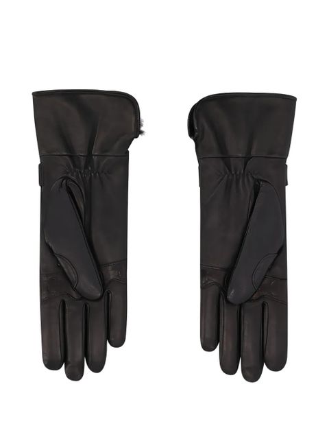 Longchamp leather gloves - Black - zdjęcie produktu nr 2