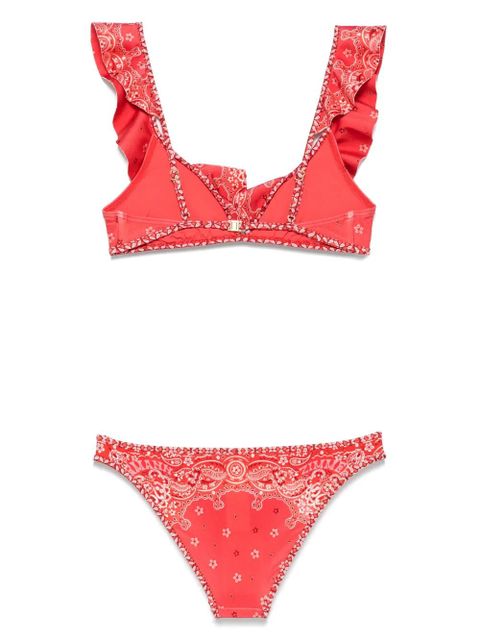 ZIMMERMANN Lucky Frill bikini - Red - zdjęcie produktu nr 2