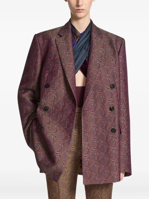 DRIES VAN NOTEN double-breasted blazer - Red - zdjęcie produktu nr 1