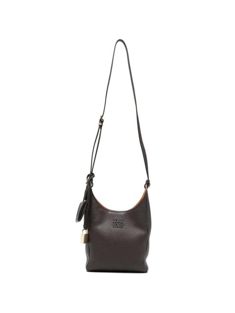 Miu Miu padlock logo cross body bag - Brown - zdjęcie produktu nr 1