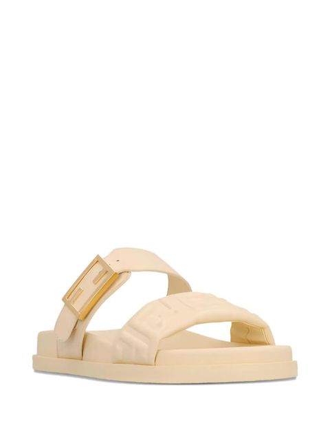 FENDI buckle-embellished logo sandals - Neutrals - zdjęcie produktu nr 2