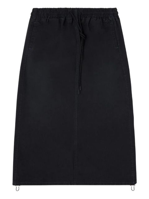 Diesel drawstring midi skirt - Black - zdjęcie produktu nr 1