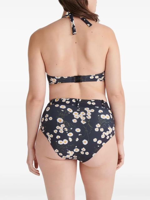 ERES Passionnel floral-print bikini top - Black