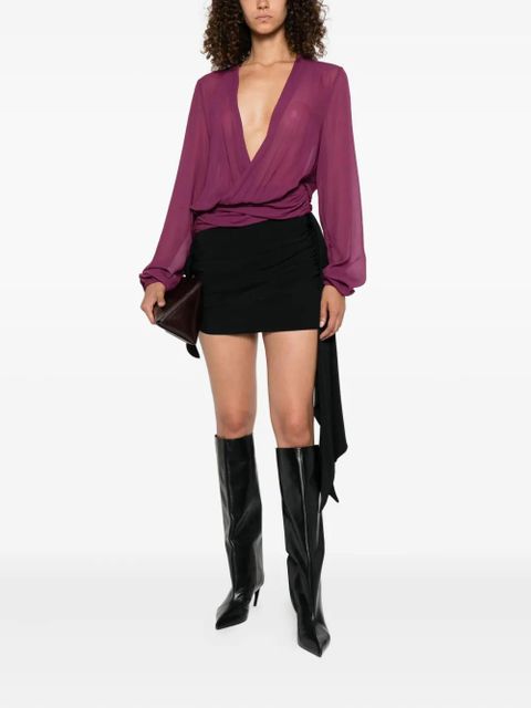 The Attico V-neck blouse - Purple