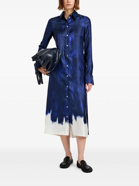 Proenza Schouler Amaya silk dress - Blue - zdjęcie produktu nr 2
