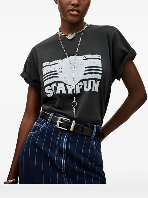 Ba&Sh Reese graphic T-shirt - Grey