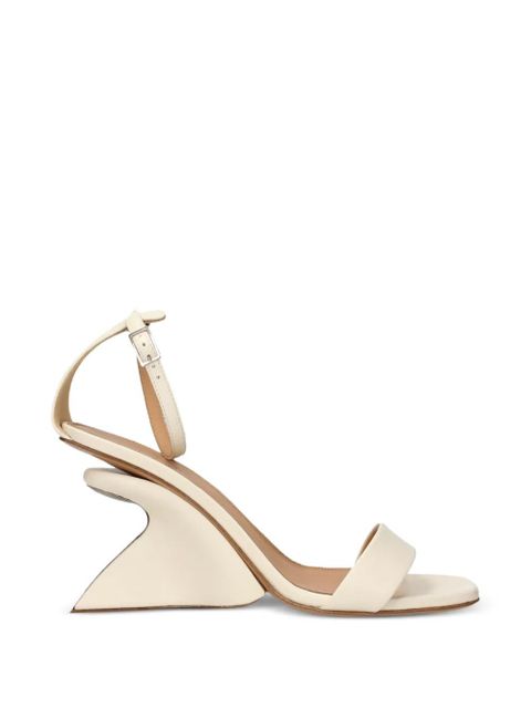 Off-White Jug sculpted-heel leather sandals - Neutrals - zdjęcie produktu nr 1