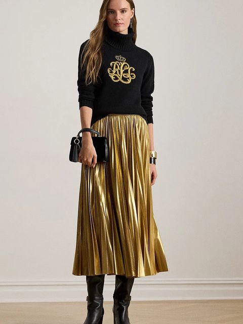 Lauren Ralph Lauren sweter z dodatkiem wełny damski kolor czarny z golfem 200979687