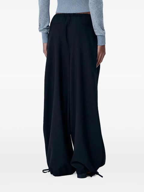 Marni drawstring wide-leg trousers - Black