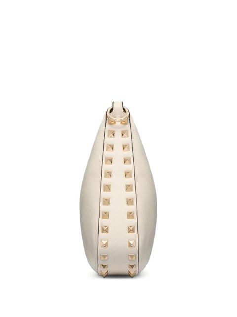 Valentino Garavani small Rockstud leather shoulder bag - White