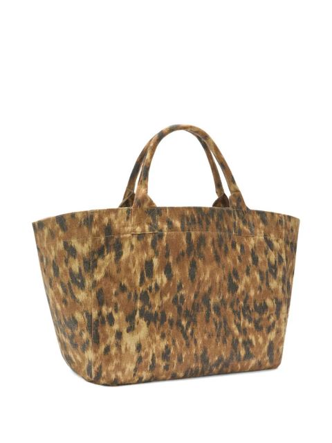 GANNI leopard-print tote bag - Neutrals - zdjęcie produktu nr 2