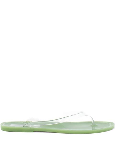 Christopher Esber Jo clear flip flops - Green - zdjęcie produktu nr 1