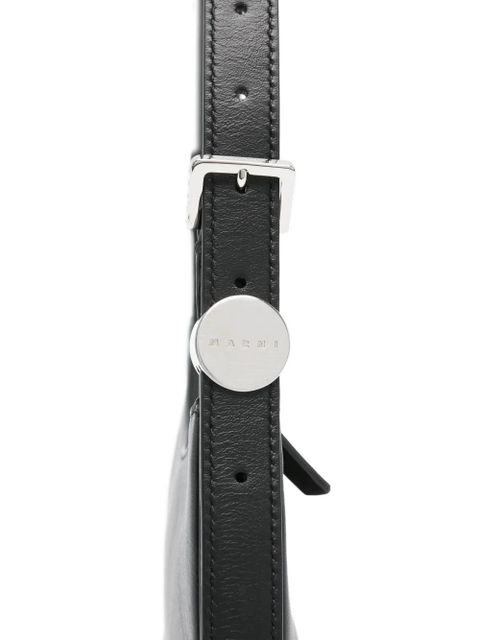 Marni zip-fastening leather shoulder bag - Black