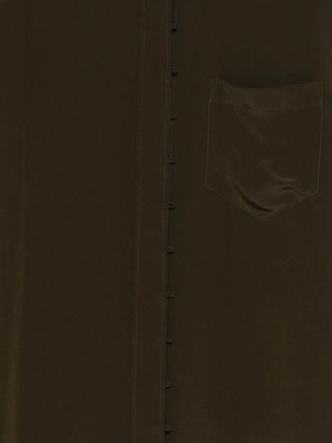 Victoria Beckham chest-pocket button-up shirt - Green