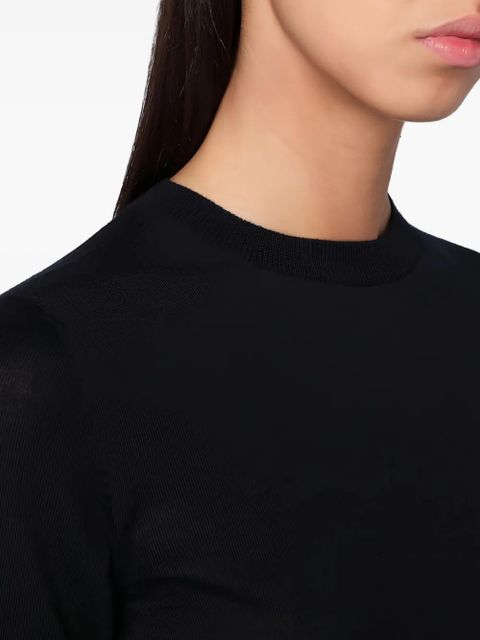 Max Mara virgin wool T-shirt - Black