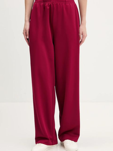 Tommy Jeans spodnie dresowe damskie kolor bordowy gładkie DW0DW22633 - zdjęcie produktu nr 1