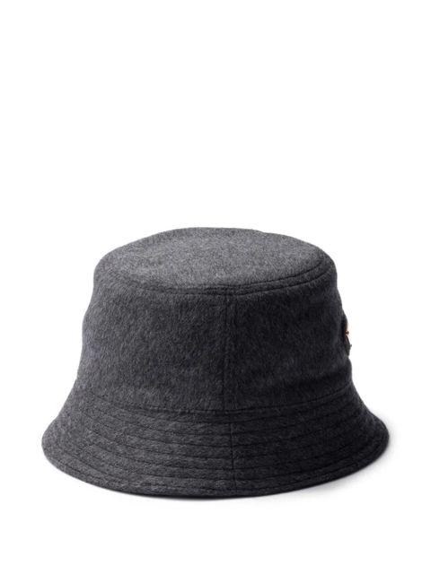 Prada Loden bucket hat - Grey - zdjęcie produktu nr 2