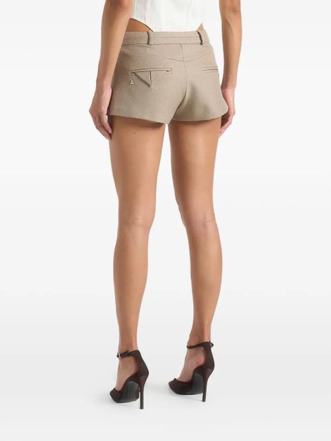 Manière De Voir belt loops tailored mini shorts - Neutrals - zdjęcie produktu nr 2