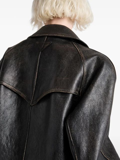 Prada leather jacket - Black