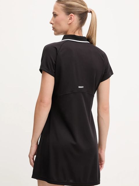 Dkny sukienka kolor czarny mini rozkloszowana DP5D4903