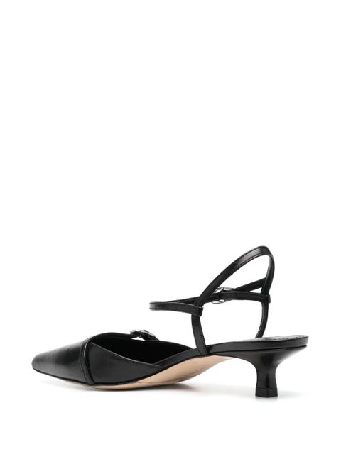Aeyde 50mm leather pumps - Black