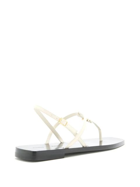 Proenza Schouler cross-strap flat sandals - White