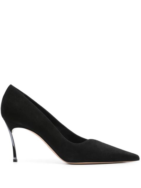 Casadei 90mm Superblade Suede pumps - Black - zdjęcie produktu nr 1