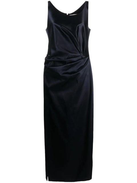 FENDI gathered silk dress - Blue - zdjęcie produktu nr 1