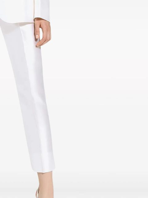 Dolce & Gabbana silk tailored trousers - White