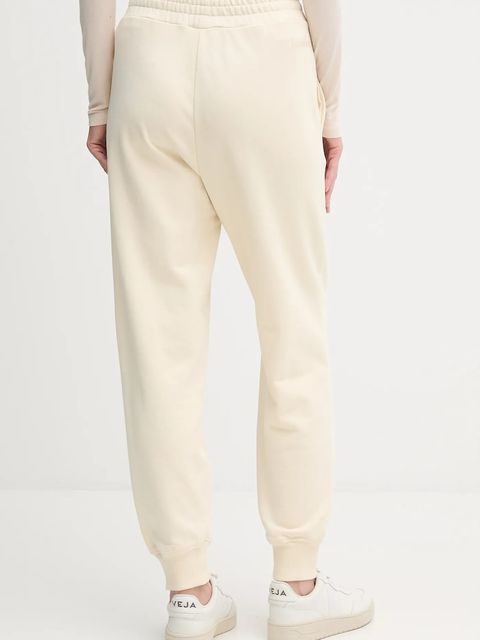 United Colors of Benetton spodnie dresowe bawełniane damskie kolor beżowy gładkie 3UNIDF01A - zdjęcie produktu nr 2