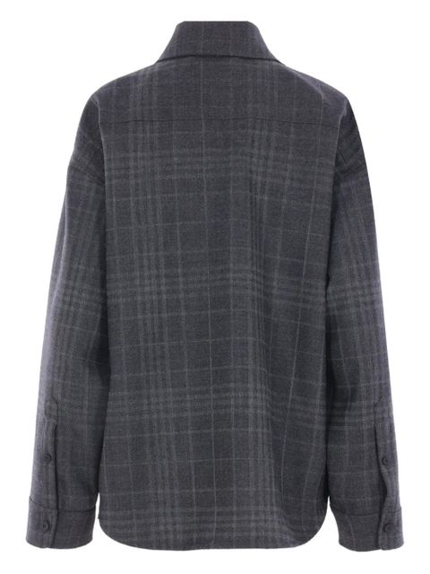 Balenciaga checked wool shirt - Grey - zdjęcie produktu nr 2