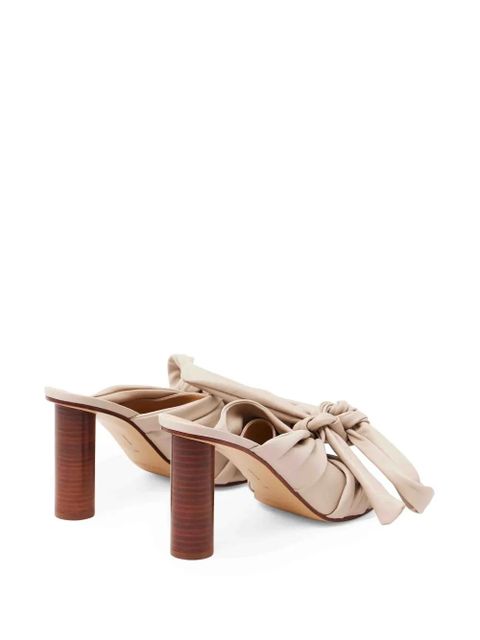 JW Anderson 95mm bow mules - Neutrals